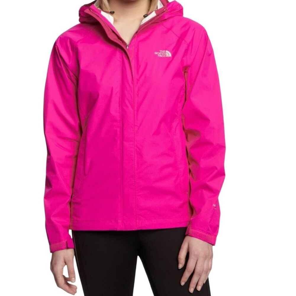 The North Face Women's Venture Rain Jacket Size Medium Bright Pink HyVent